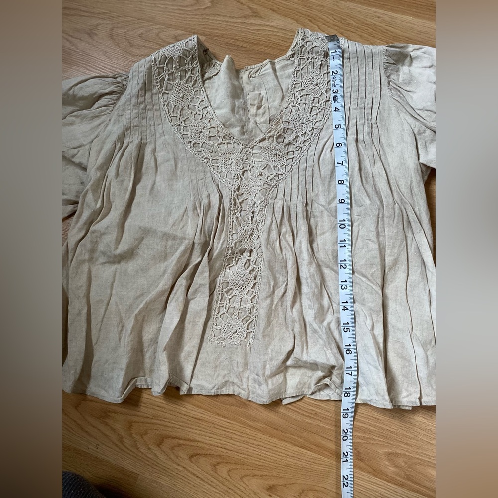 Vintage Cropped Crotchet Blouse - Picture 7 of 7